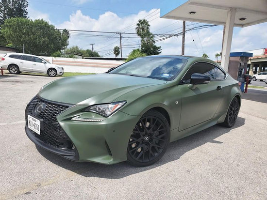 army green color car